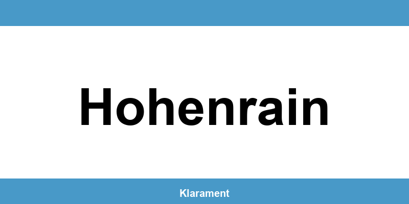 Telefon und Öffnungszeiten des Betreibungsamt in Hohenrain