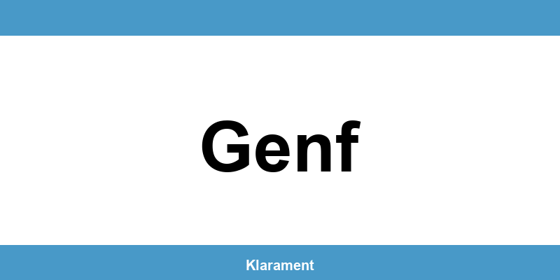 Telefon und Öffnungszeiten des Betreibungsamt in Genf
